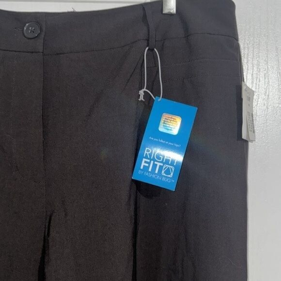 Studio 1940 Marissa 11MP Petite Straight Leg Pants Black - Picture 3 of 10